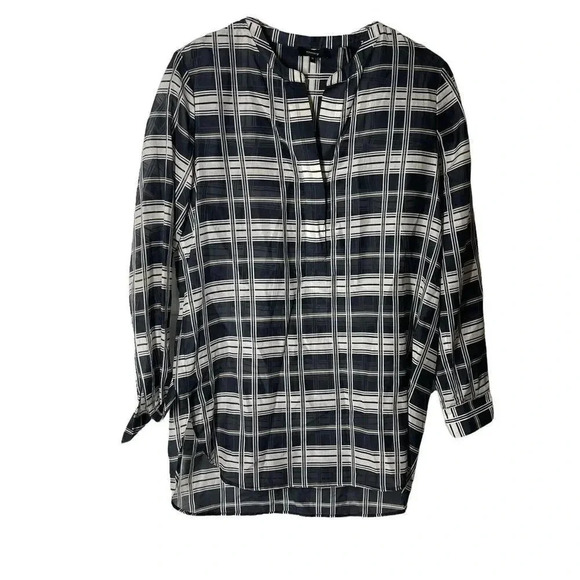 Theory Orvinio Long Sleeve Blouse size Medium - Picture 3 of 9